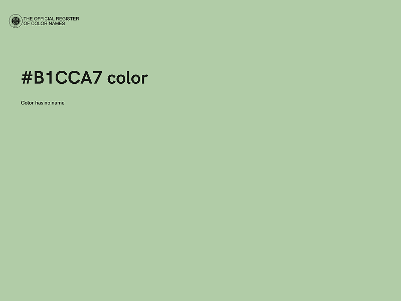 #B1CCA7 color image