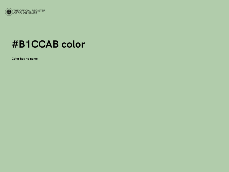 #B1CCAB color image