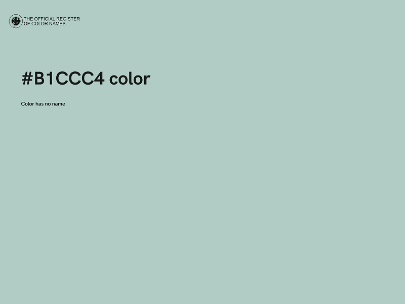 #B1CCC4 color image