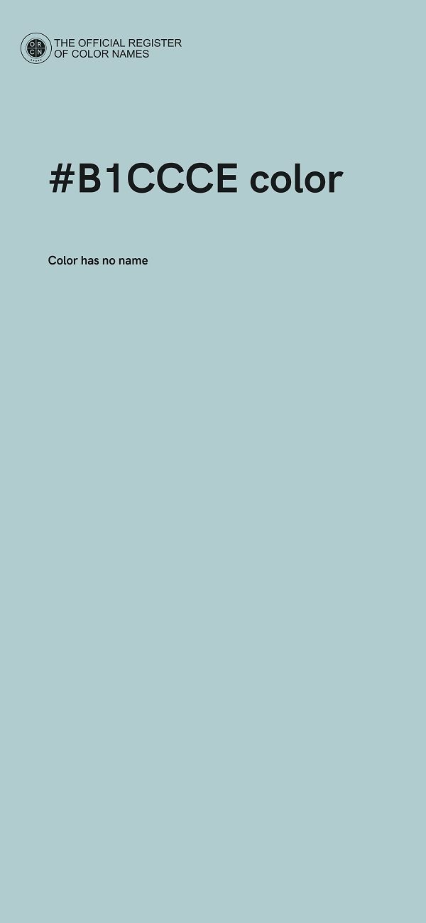 #B1CCCE color image