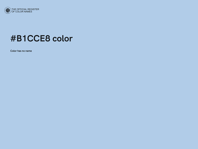 #B1CCE8 color image