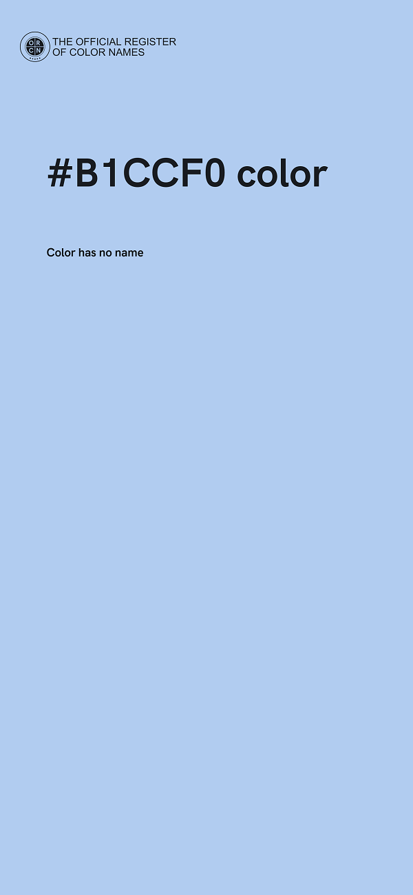#B1CCF0 color image