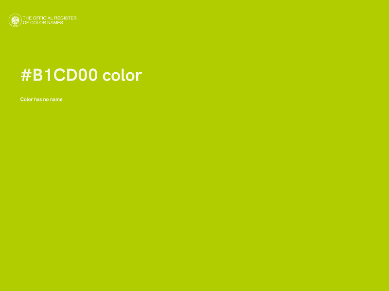 #B1CD00 color image