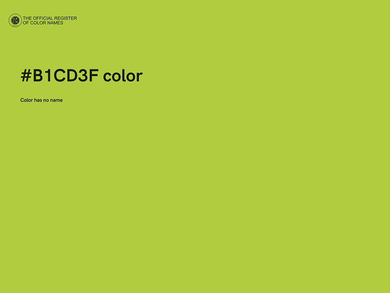 #B1CD3F color image