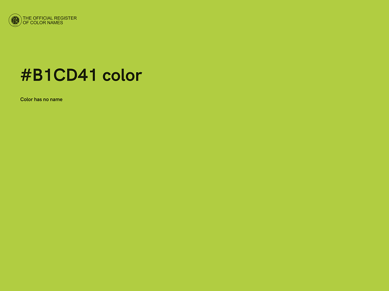 #B1CD41 color image