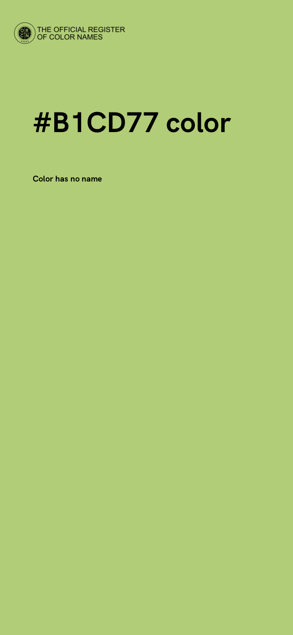 #B1CD77 color image