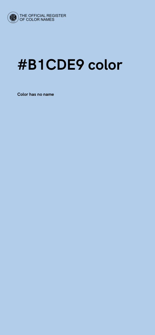 #B1CDE9 color image
