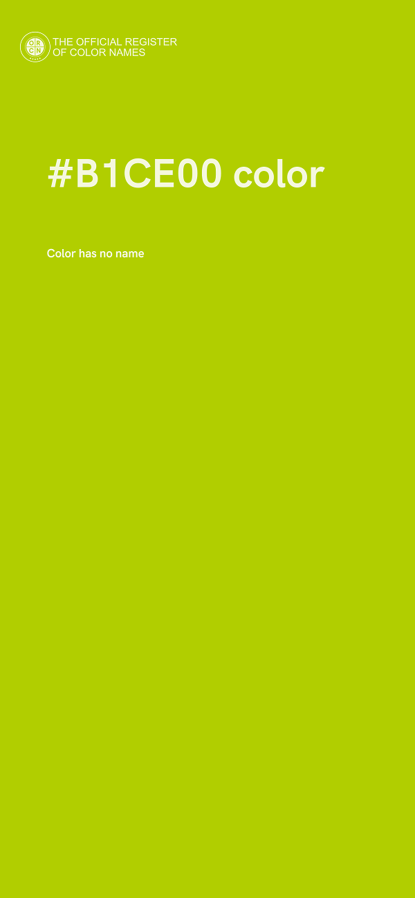 #B1CE00 color image