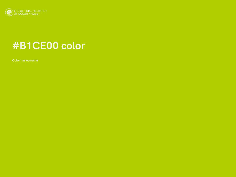 #B1CE00 color image