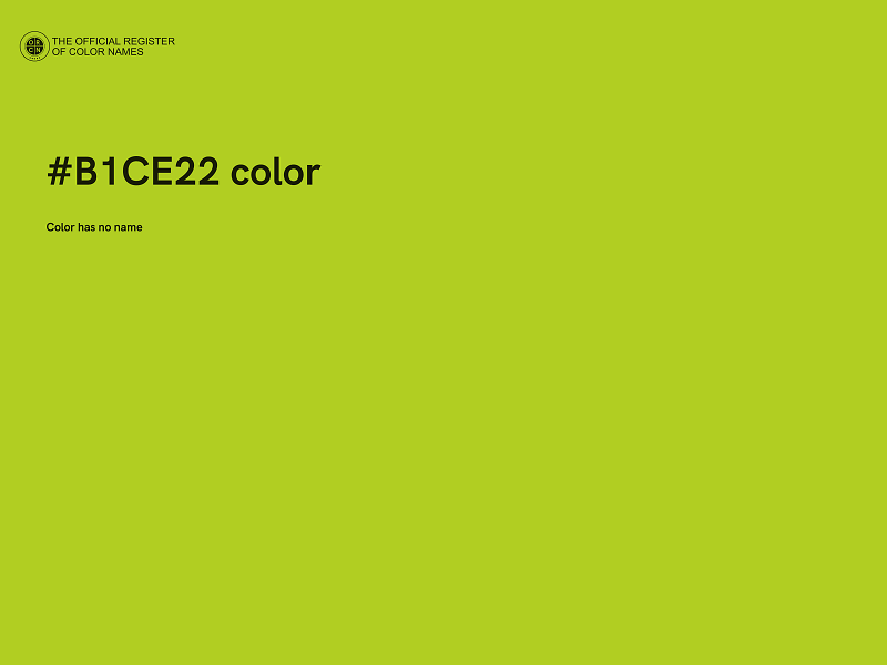 #B1CE22 color image