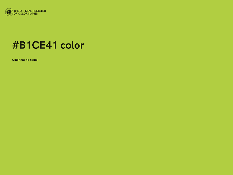 #B1CE41 color image