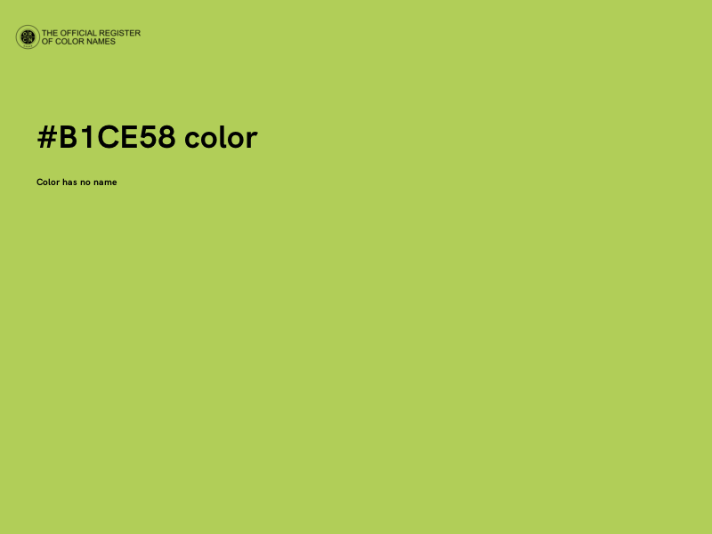 #B1CE58 color image