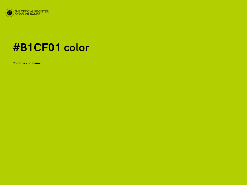 #B1CF01 color image