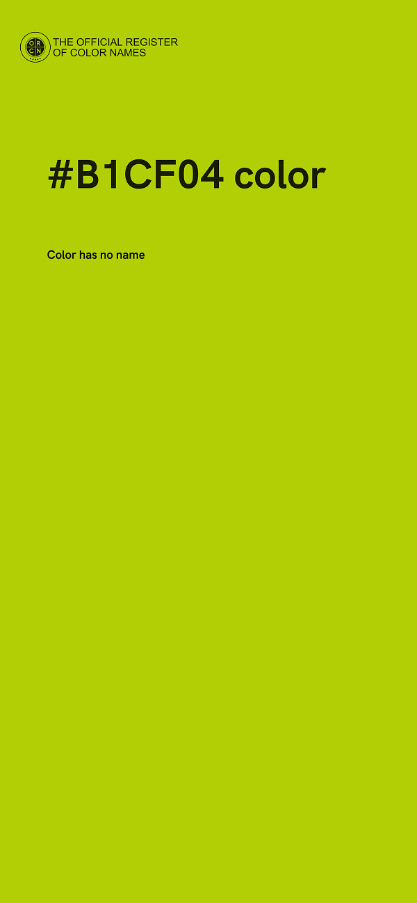 #B1CF04 color image