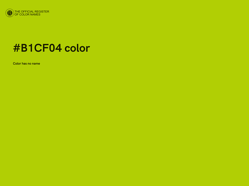 #B1CF04 color image