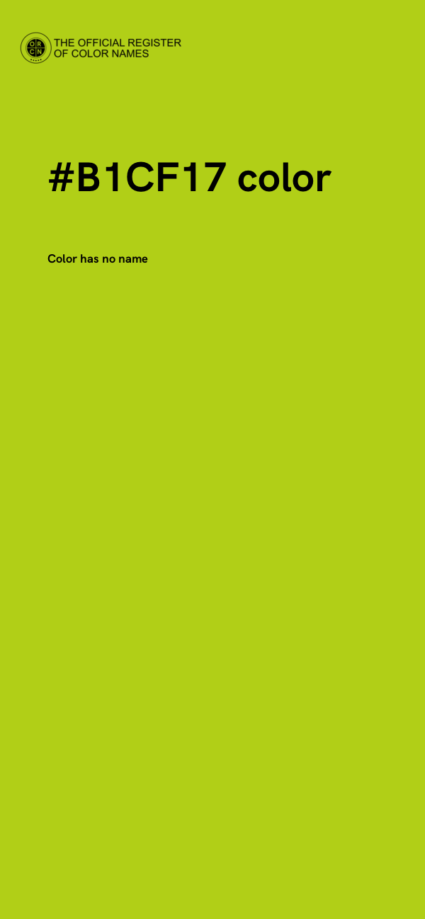 #B1CF17 color image
