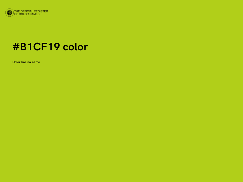 #B1CF19 color image