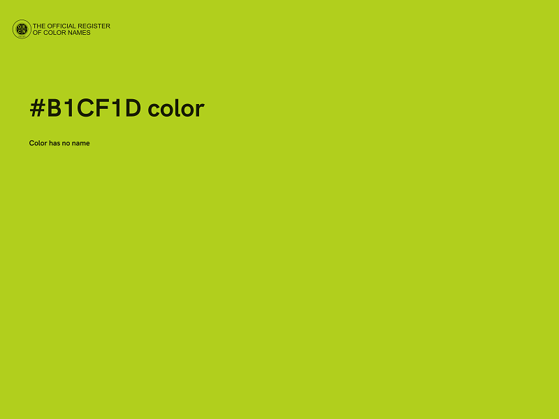 #B1CF1D color image