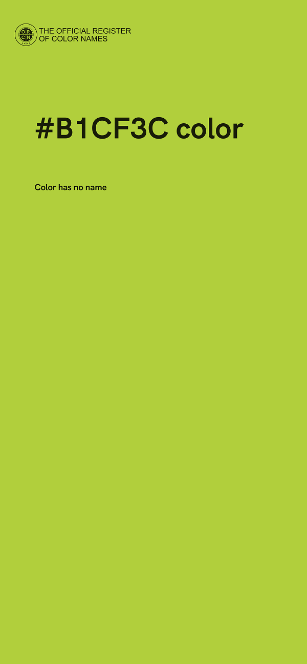 #B1CF3C color image