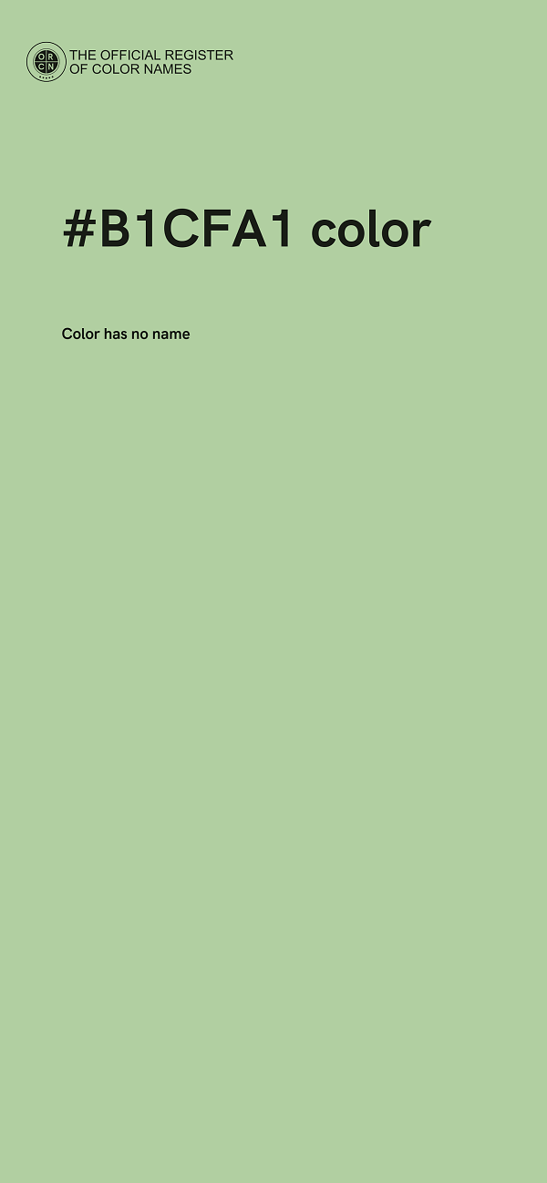 #B1CFA1 color image