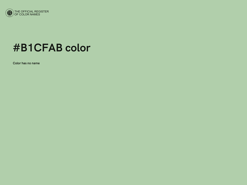 #B1CFAB color image