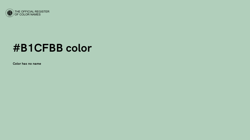 #B1CFBB color image