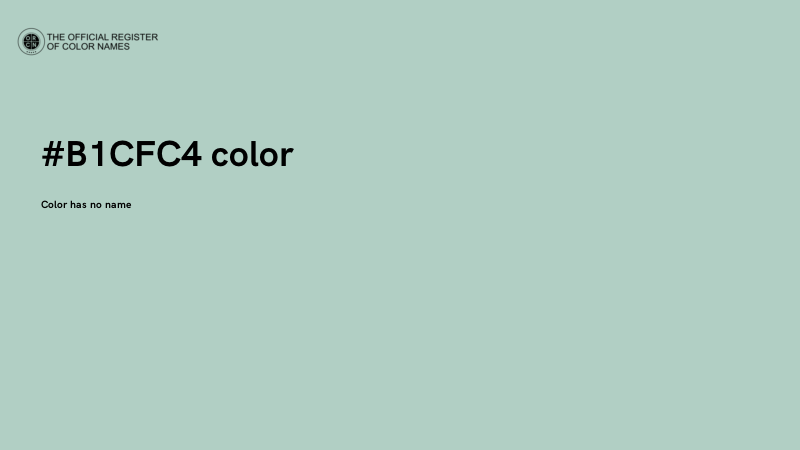 #B1CFC4 color image