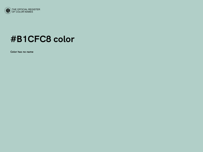 #B1CFC8 color image