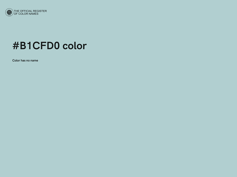 #B1CFD0 color image
