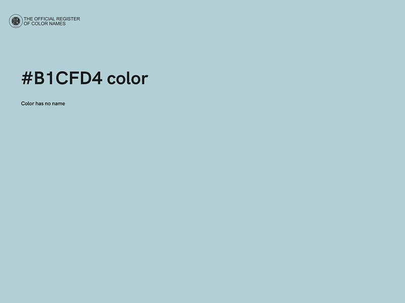 #B1CFD4 color image
