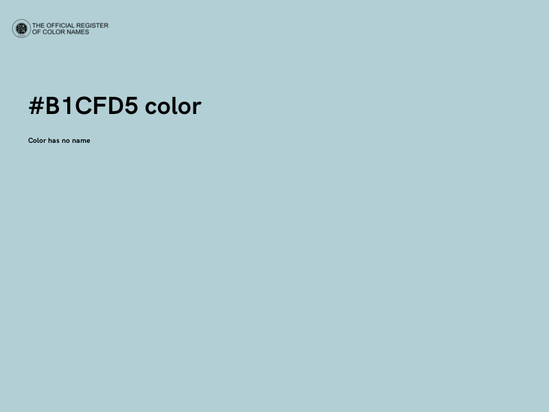 #B1CFD5 color image
