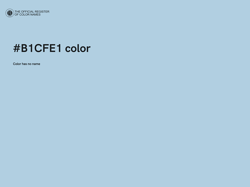 #B1CFE1 color image