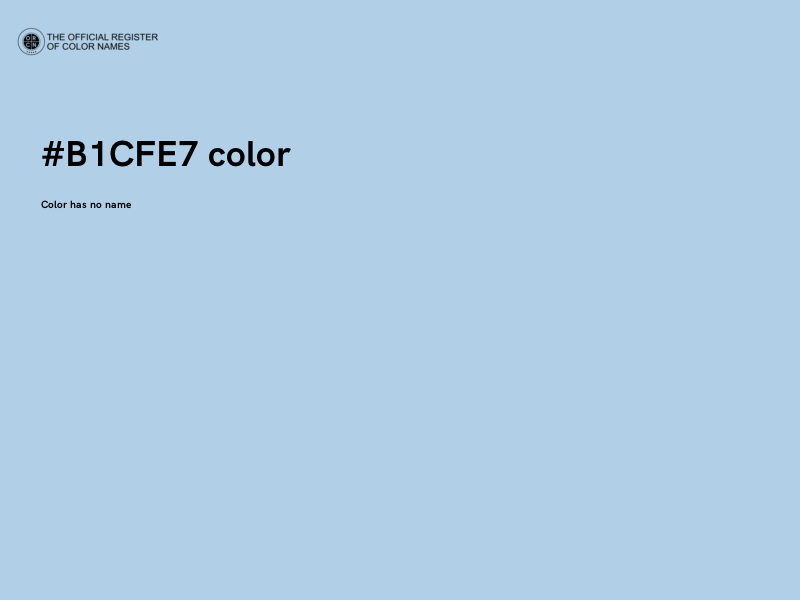#B1CFE7 color image