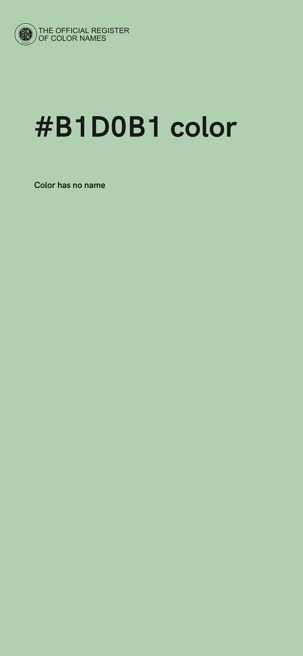 #B1D0B1 color image
