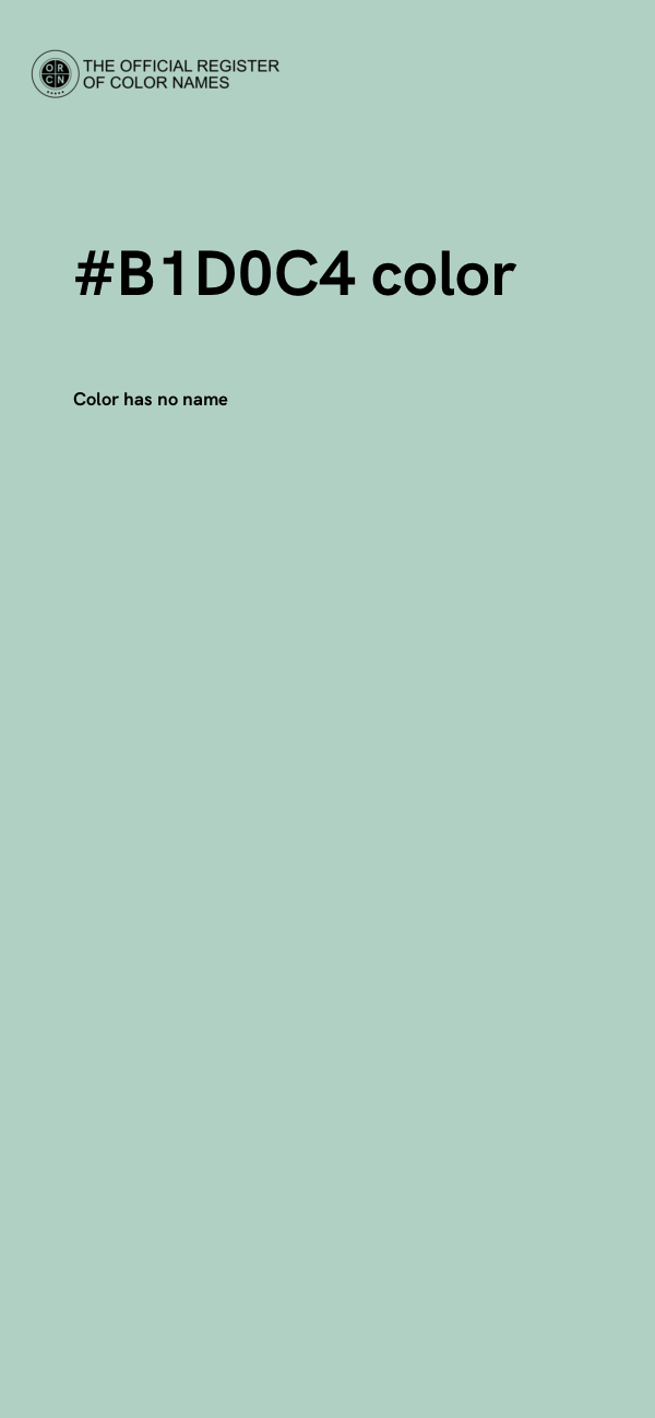 #B1D0C4 color image