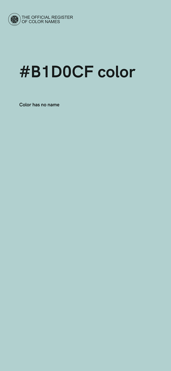 #B1D0CF color image