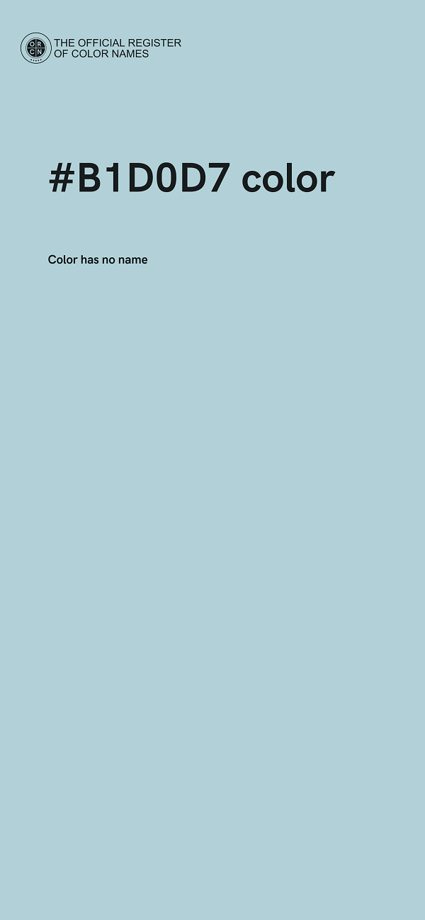#B1D0D7 color image