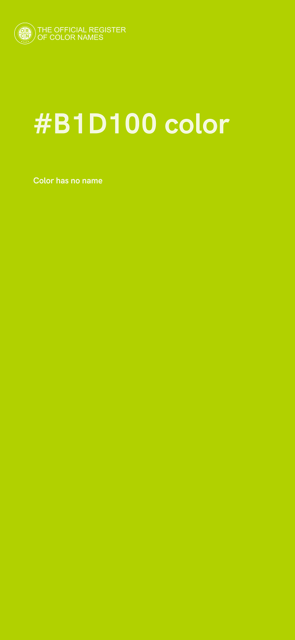 #B1D100 color image