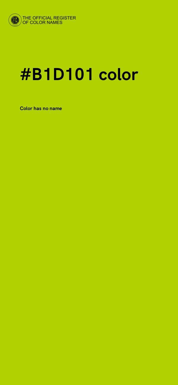 #B1D101 color image