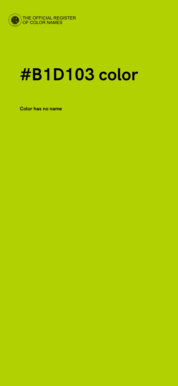 #B1D103 color image