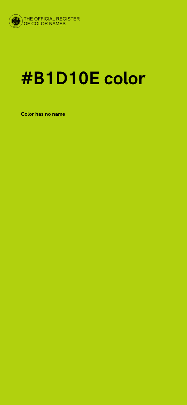 #B1D10E color image