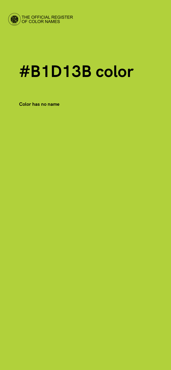 #B1D13B color image