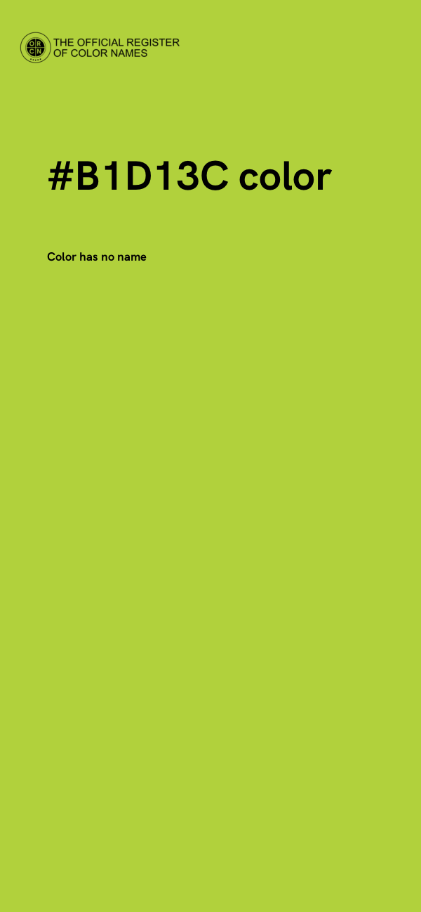 #B1D13C color image