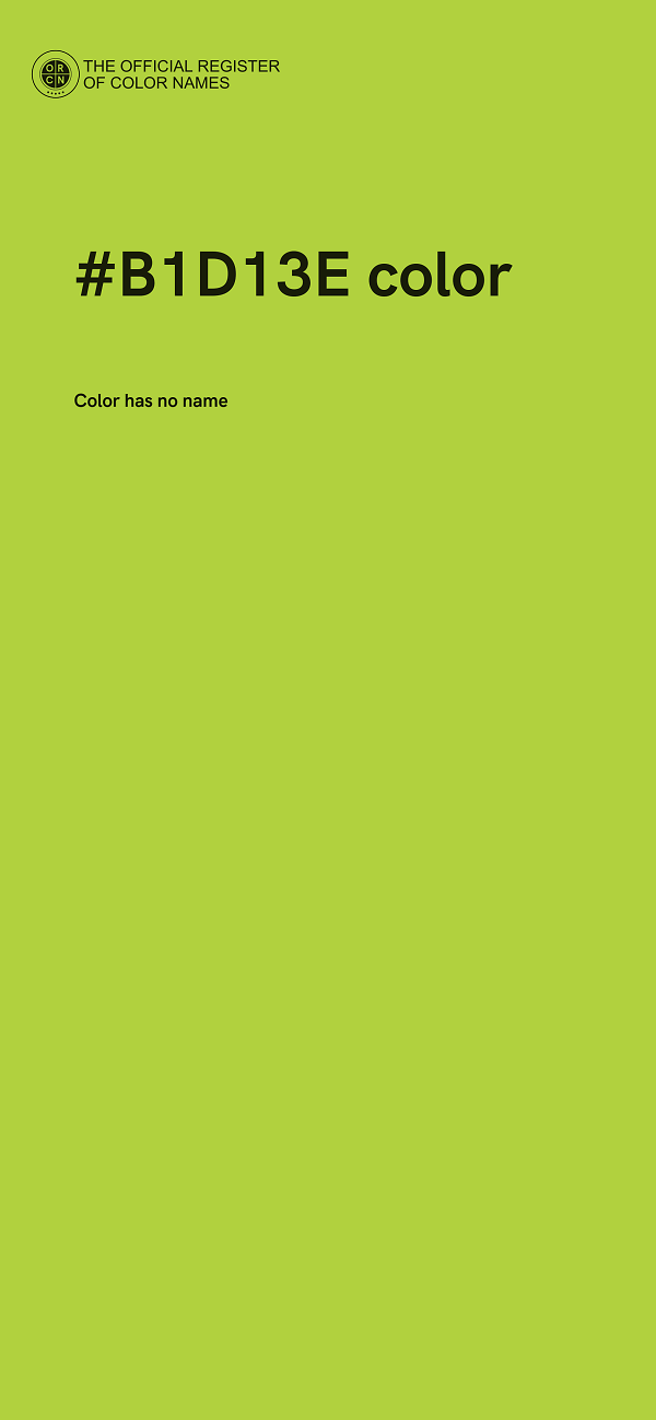 #B1D13E color image