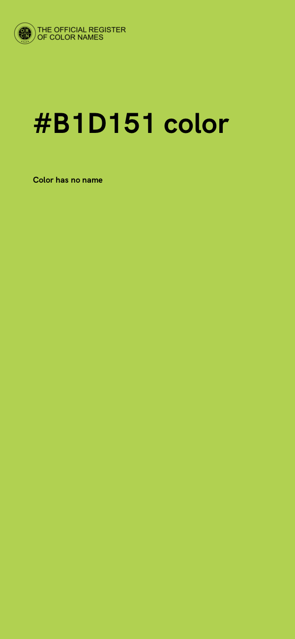 #B1D151 color image