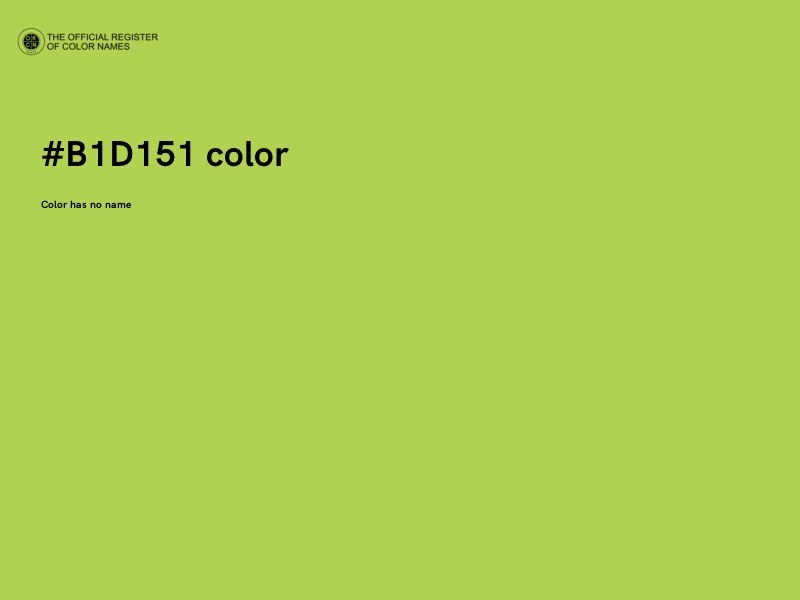 #B1D151 color image