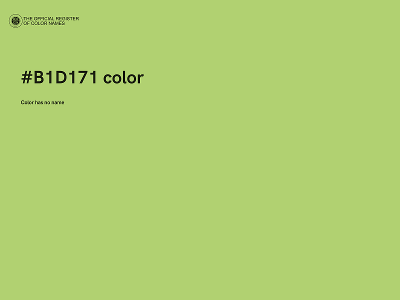 #B1D171 color image