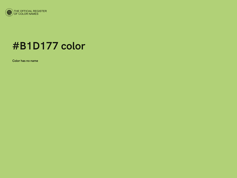 #B1D177 color image