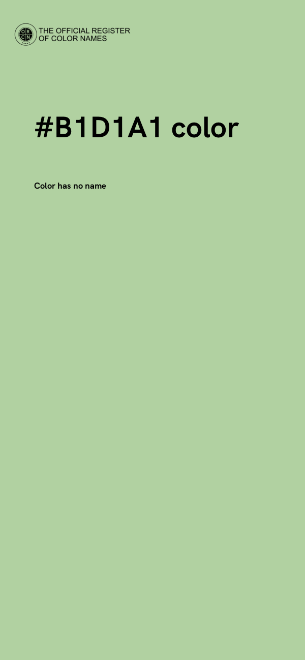#B1D1A1 color image