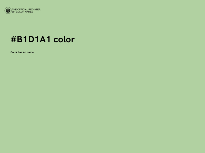 #B1D1A1 color image